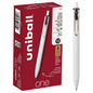 uniball™ one Retractable Gel Pens, Micro Point (0.5mm), Black Ink, 12 Pack