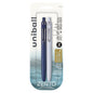 uniball™ Zento Retractable Liquid Gel Pens, Medium Point (0.7mm), Muted, Black, 2 Pack