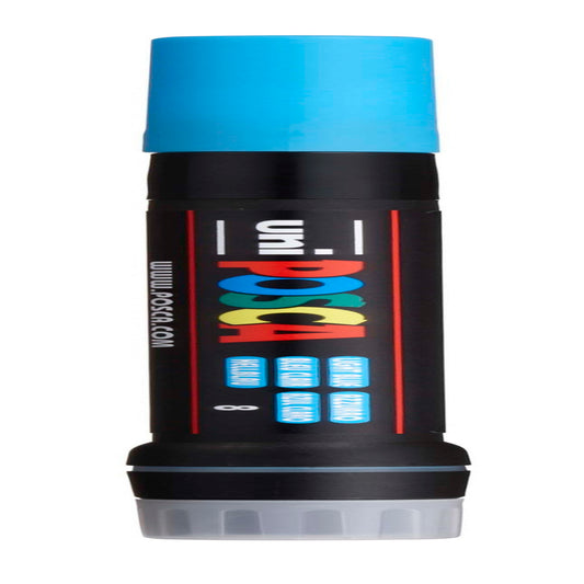 uni® POSCA PCF-350 Water-Based Paint Markers, Brush Tip (1-10mm), Light Blue