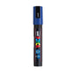 uni® POSCA PC-3M Water-Based Paint Markers, Reversible Fine Tip (0.9-1.3mm), Blue