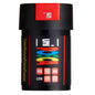 uni® POSCA PC-5M Water-Based Paint Markers, Reversible Medium Tip (1.8-2.5mm), Fluorescent Red